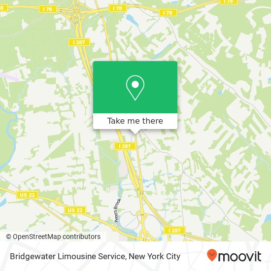 Bridgewater Limousine Service map