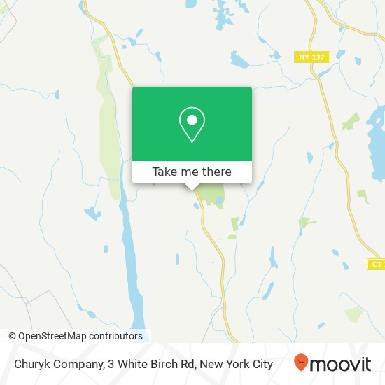 Mapa de Churyk Company, 3 White Birch Rd