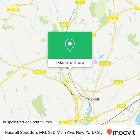 Mapa de Russell Speeders MG, 270 Main Ave