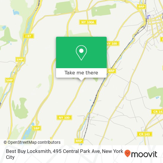 Mapa de Best Buy Locksmith, 495 Central Park Ave