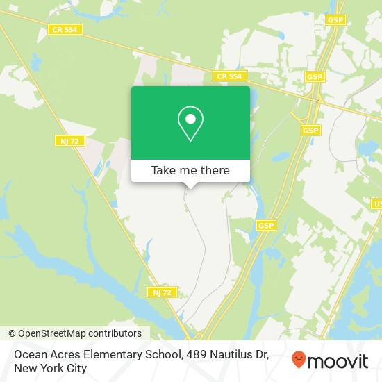 Ocean Acres Elementary School, 489 Nautilus Dr map