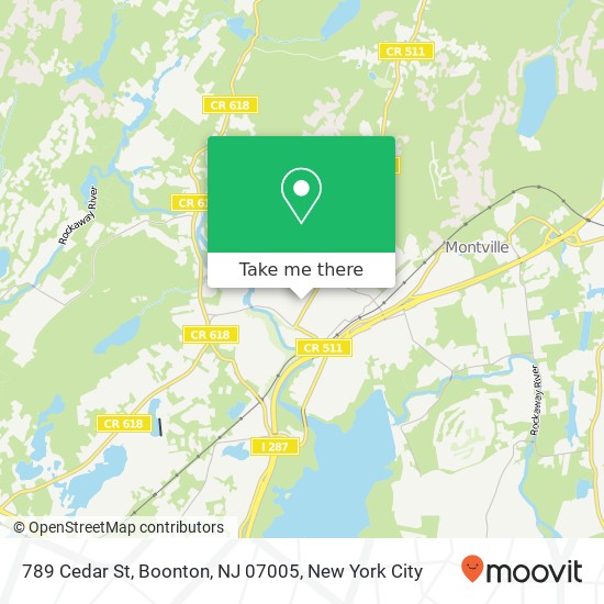 789 Cedar St, Boonton, NJ 07005 map