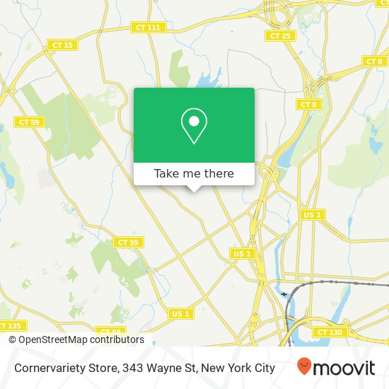 Mapa de Cornervariety Store, 343 Wayne St