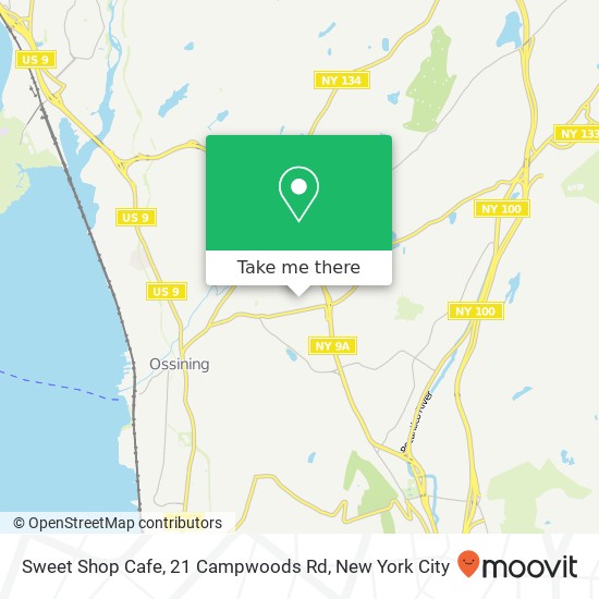 Mapa de Sweet Shop Cafe, 21 Campwoods Rd