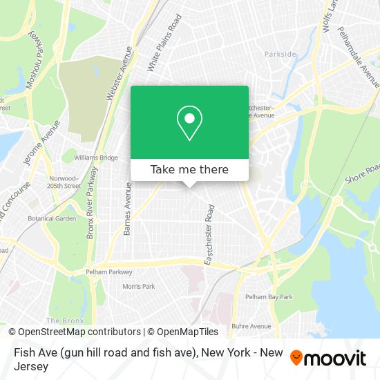 Mapa de Fish Ave (gun hill road and fish ave)