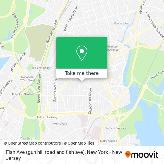 Fish Ave (gun hill road and fish ave) map