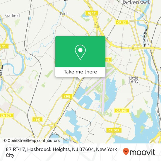 87 RT-17, Hasbrouck Heights, NJ 07604 map