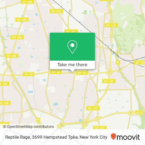 Mapa de Reptile Rage, 3699 Hempstead Tpke