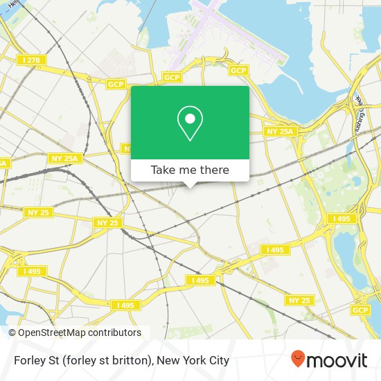 Mapa de Forley St (forley st britton), Elmhurst, NY 11373