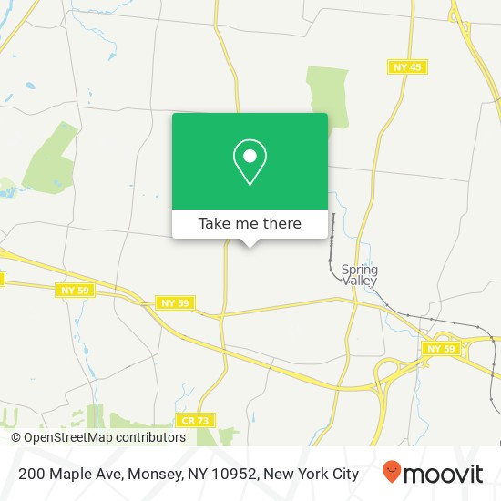 200 Maple Ave, Monsey, NY 10952 map