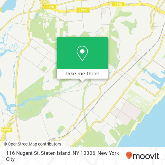 116 Nugent St, Staten Island, NY 10306 map