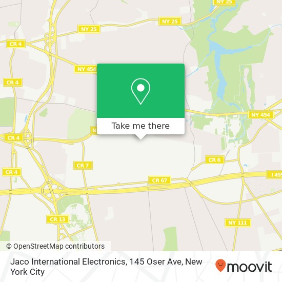 Jaco International Electronics, 145 Oser Ave map