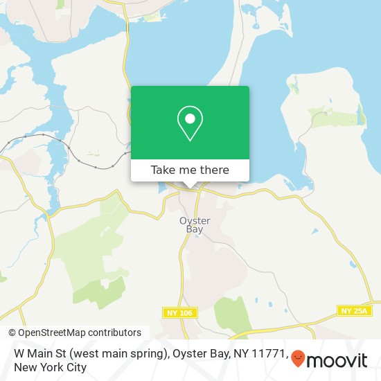 Mapa de W Main St (west main spring), Oyster Bay, NY 11771