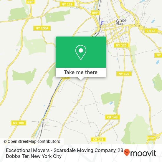 Mapa de Exceptional Movers - Scarsdale Moving Company, 28 Dobbs Ter