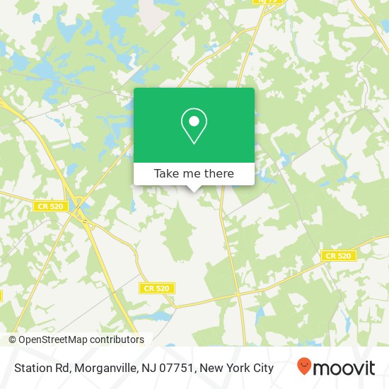 Mapa de Station Rd, Morganville, NJ 07751