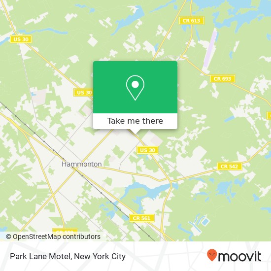 Park Lane Motel map