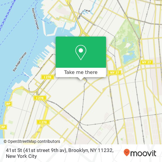 41st St (41st street 9th av), Brooklyn, NY 11232 map