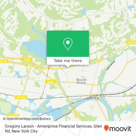 Mapa de Gregory Larson - Ameriprise Financial Services, Glen Rd