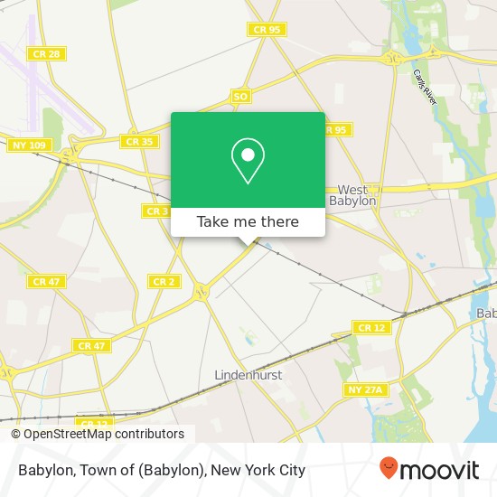 Babylon, Town of map