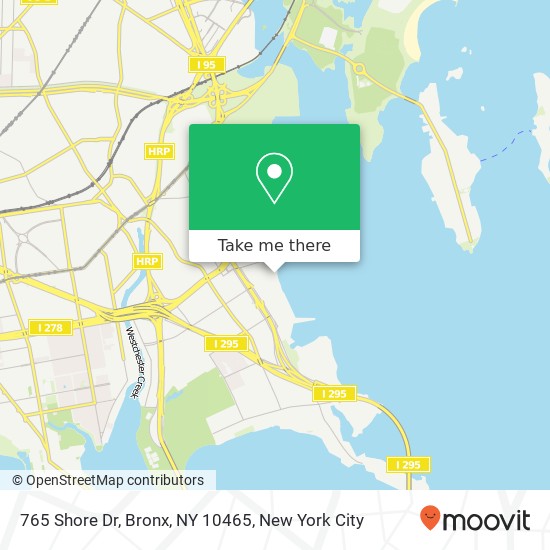 Mapa de 765 Shore Dr, Bronx, NY 10465