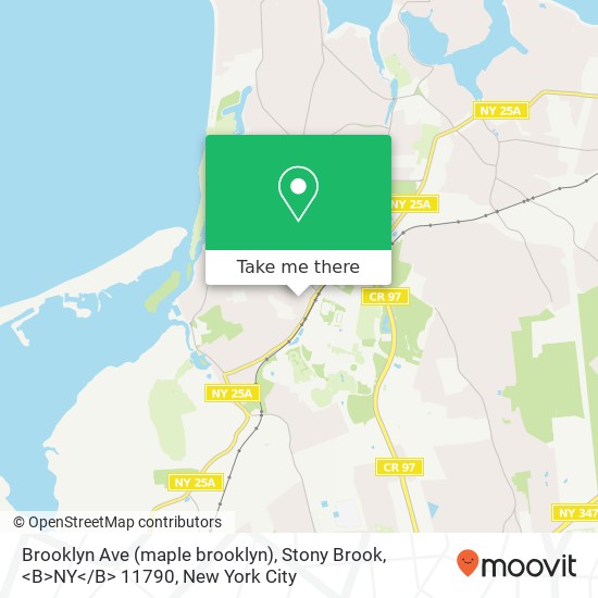 Brooklyn Ave (maple brooklyn), Stony Brook, <B>NY< / B> 11790 map