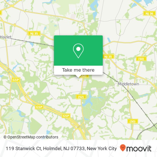 119 Stanwick Ct, Holmdel, NJ 07733 map