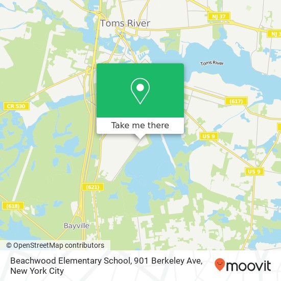 Mapa de Beachwood Elementary School, 901 Berkeley Ave