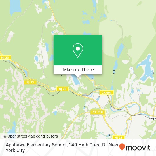 Apshawa Elementary School, 140 High Crest Dr map