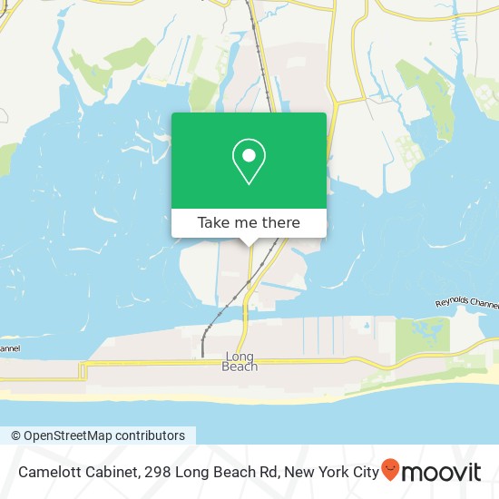 Mapa de Camelott Cabinet, 298 Long Beach Rd