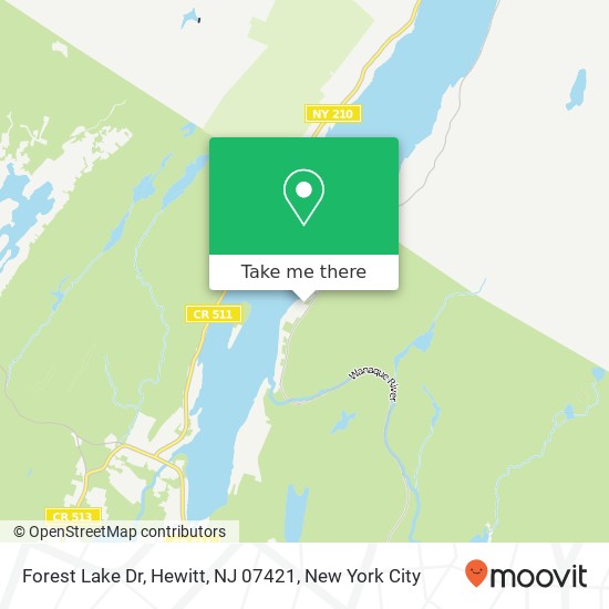 Mapa de Forest Lake Dr, Hewitt, NJ 07421