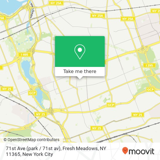 71st Ave (park / 71st av), Fresh Meadows, NY 11365 map