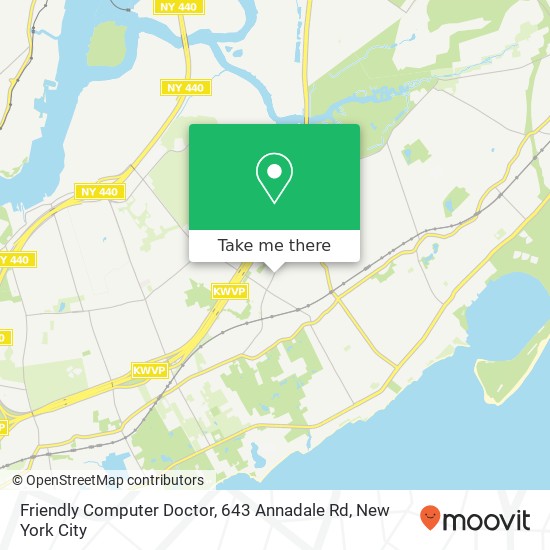 Mapa de Friendly Computer Doctor, 643 Annadale Rd