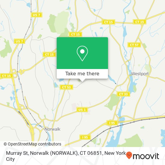 Mapa de Murray St, Norwalk (NORWALK), CT 06851