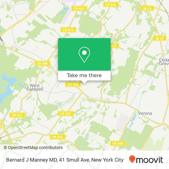 Bernard J Manney MD, 41 Smull Ave map