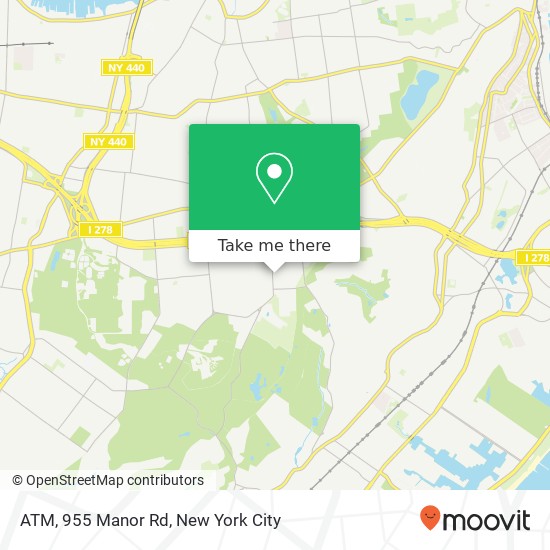 Mapa de ATM, 955 Manor Rd