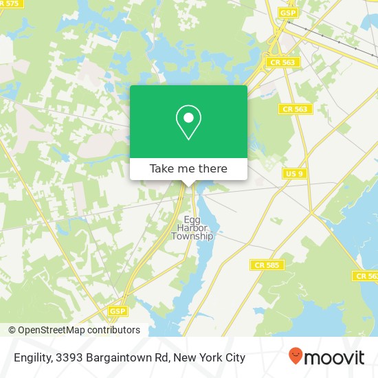 Mapa de Engility, 3393 Bargaintown Rd