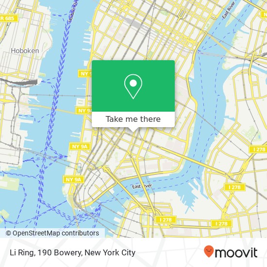 Mapa de Li Ring, 190 Bowery