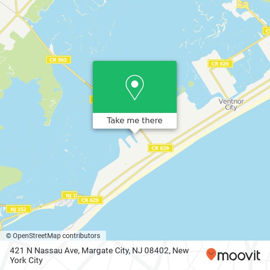 421 N Nassau Ave, Margate City, NJ 08402 map