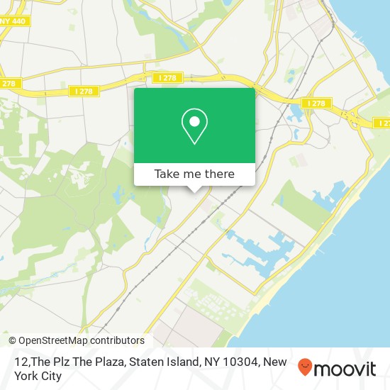 Mapa de 12,The Plz The Plaza, Staten Island, NY 10304