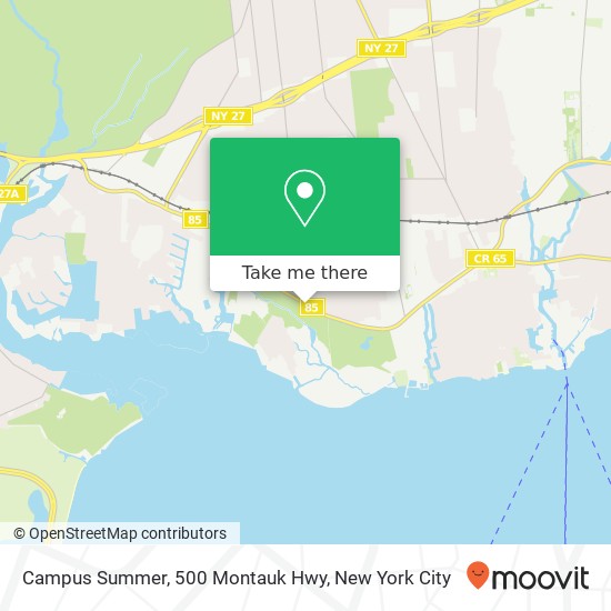 Mapa de Campus Summer, 500 Montauk Hwy