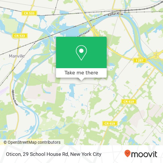 Mapa de Oticon, 29 School House Rd