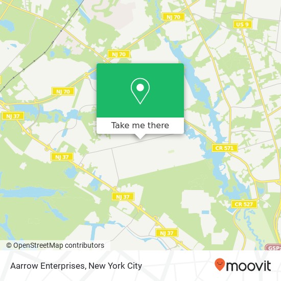Mapa de Aarrow Enterprises, 1233 Commonwealth Blvd
