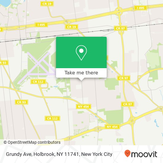 Mapa de Grundy Ave, Holbrook, NY 11741
