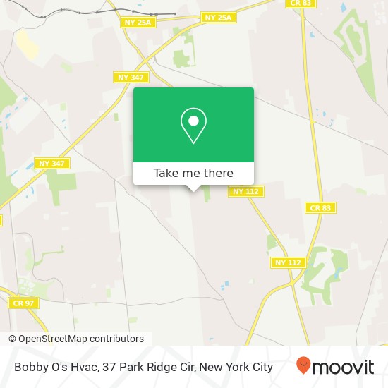 Mapa de Bobby O's Hvac, 37 Park Ridge Cir