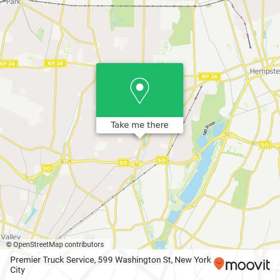 Premier Truck Service, 599 Washington St map