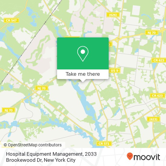 Hospital Equipment Management, 2033 Brookewood Dr map