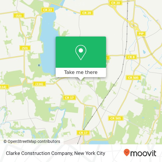 Clarke Construction Company map