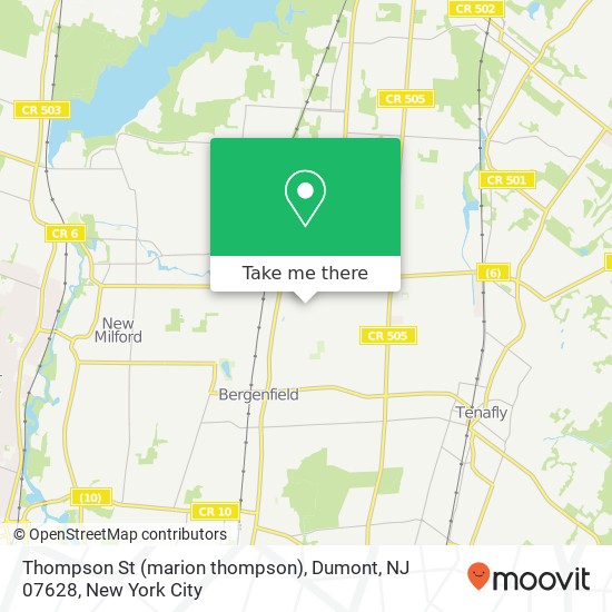 Thompson St (marion thompson), Dumont, NJ 07628 map