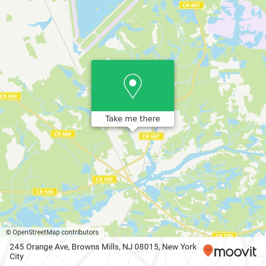 245 Orange Ave, Browns Mills, NJ 08015 map