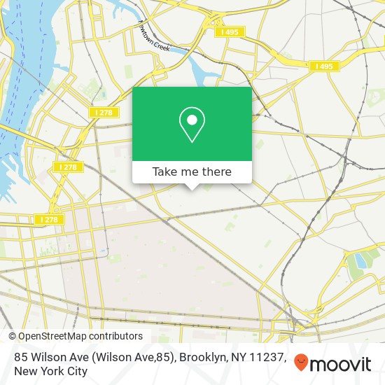 85 Wilson Ave (Wilson Ave,85), Brooklyn, NY 11237 map